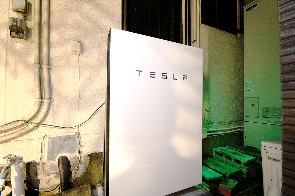 設置後のテスラPowerwall