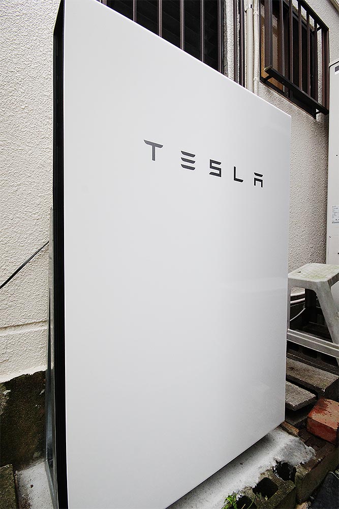 設置後のテスラPowerwall
