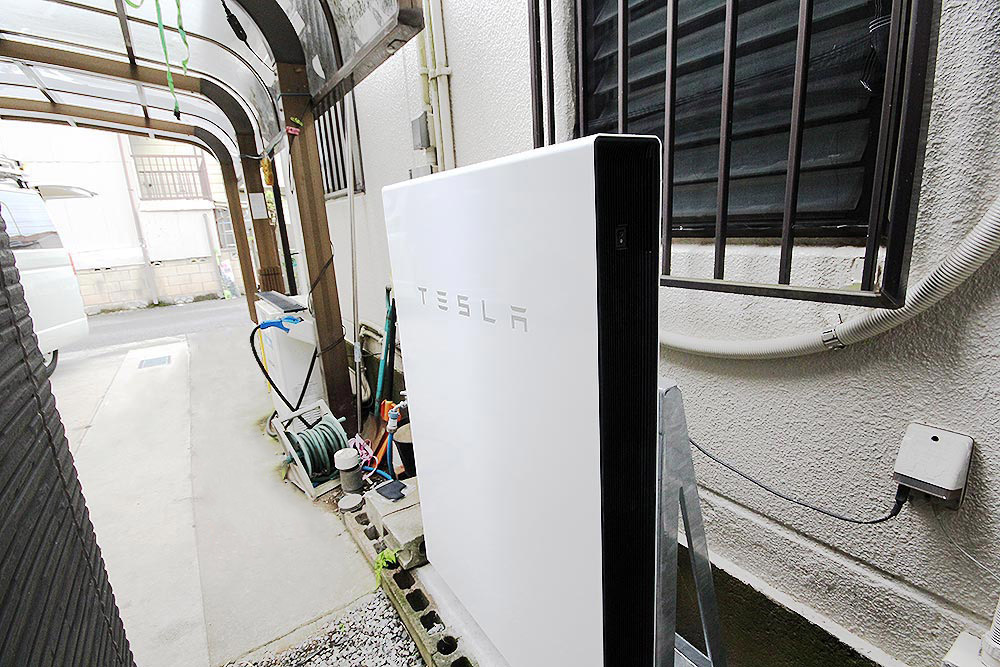 設置後のテスラPowerwall