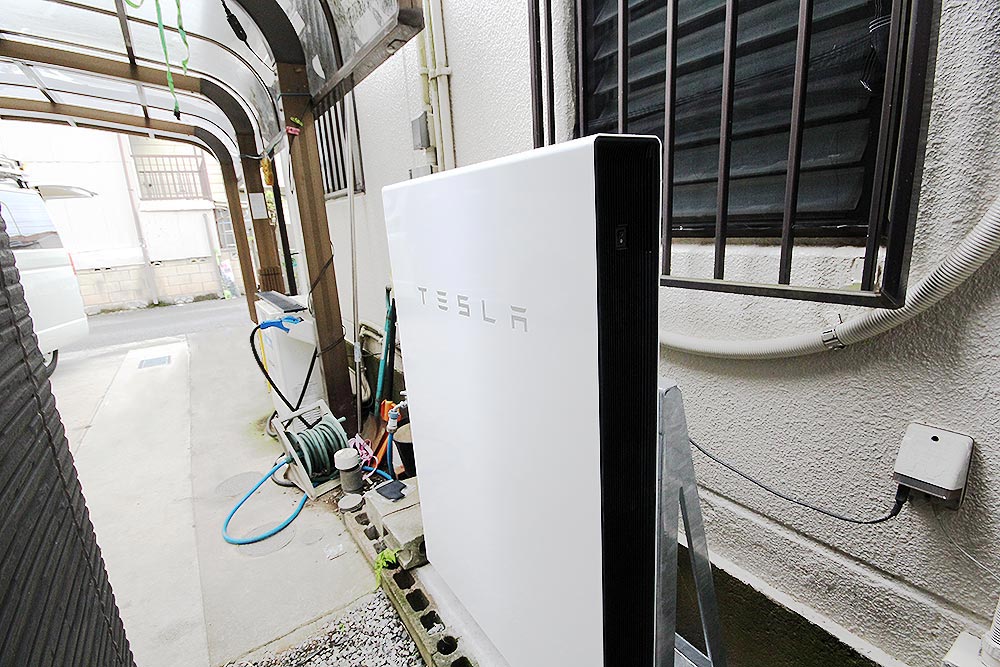 設置後のテスラPowerwall