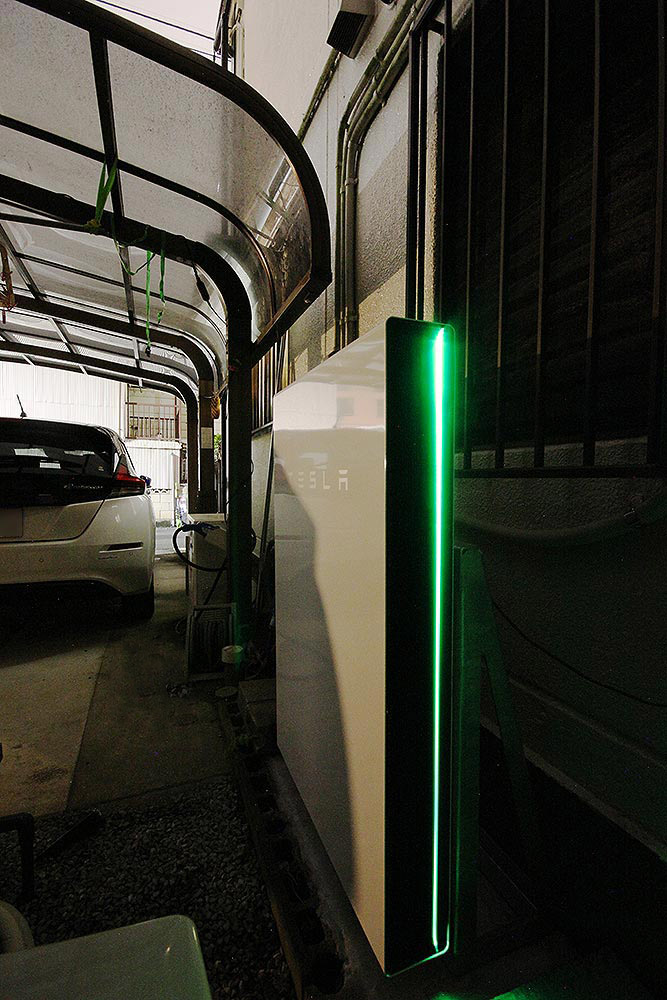 設置後のテスラPowerwall