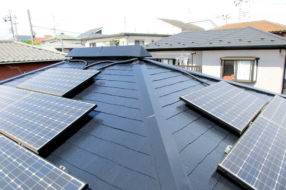 塗装後の屋根