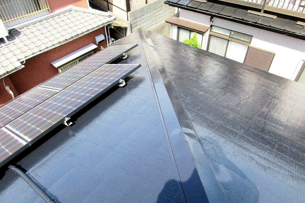 塗装後の屋根
