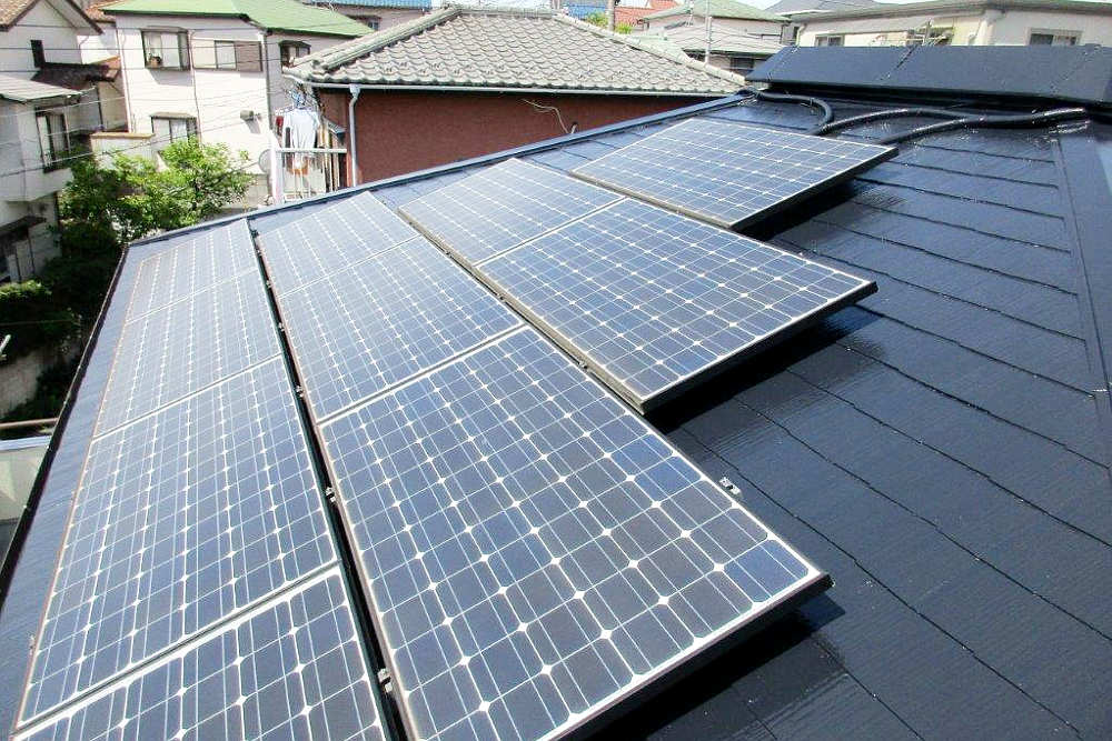 塗装後の屋根