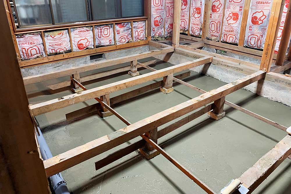 東京都足立区　布基礎からベタ基礎