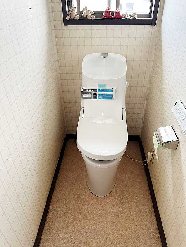 交換後のトイレ