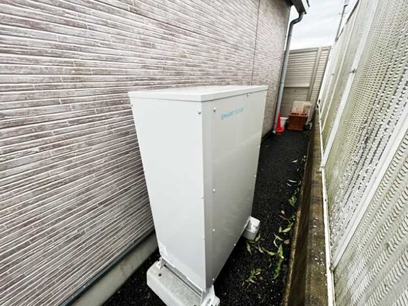 設置後の蓄電池