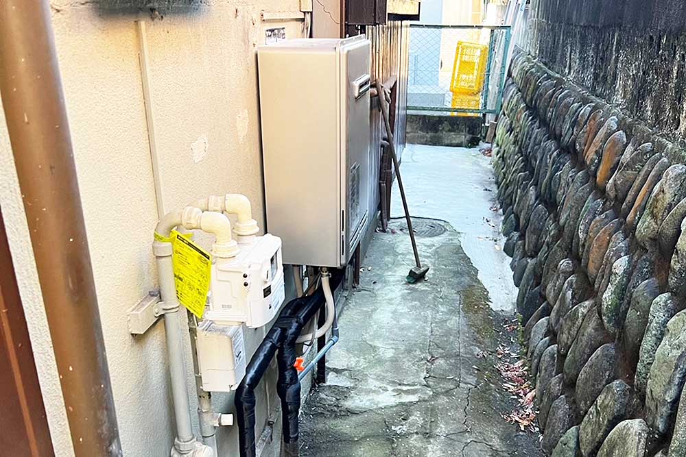 交換後のガス給湯器