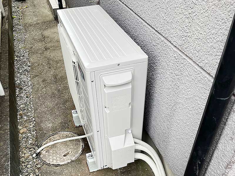 交換後のヒートポンプユニット