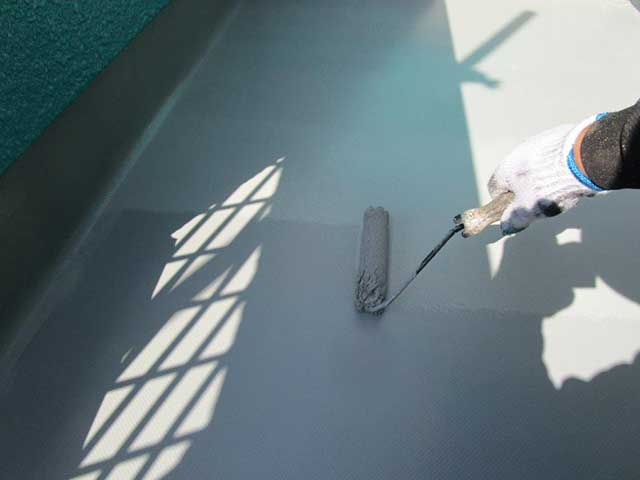 ベランダの上塗り