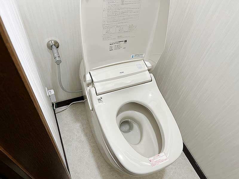交換後のトイレ