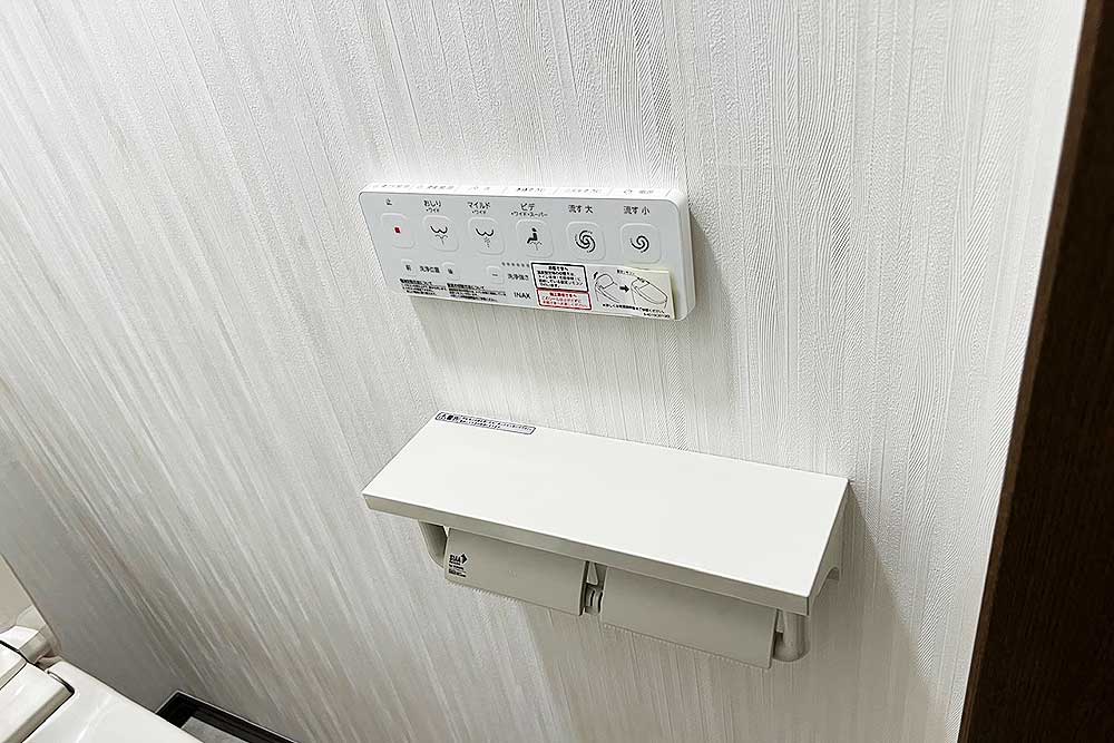 施工後のトイレリモコン