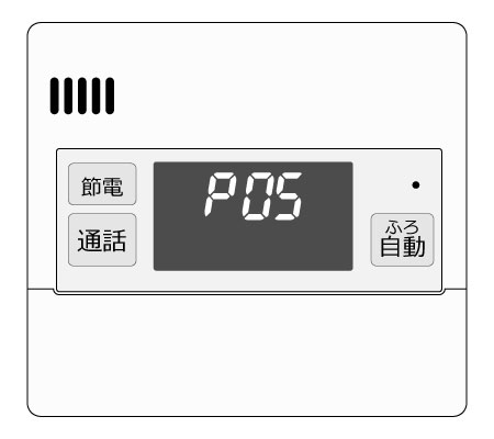 エラーが表示されたリモコンのイラスト