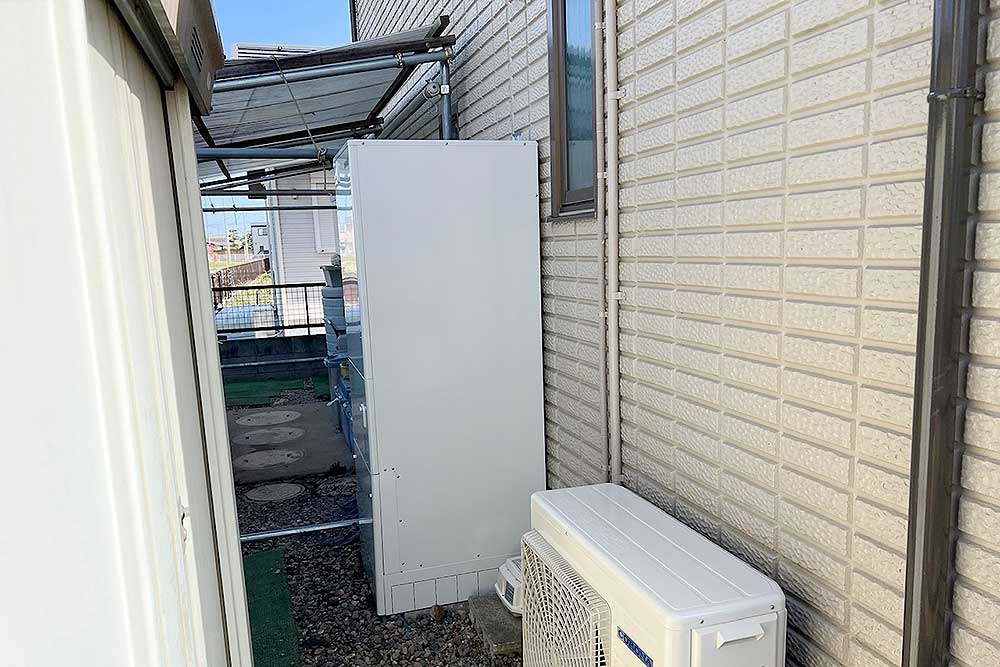 設置後のエコキュート