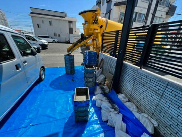 コンクリートミキサー車