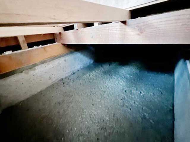 押し入れ部分のベタ基礎