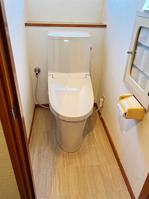 交換後のトイレ
