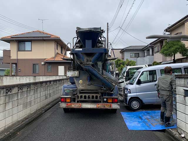 コンクリートミキサー車