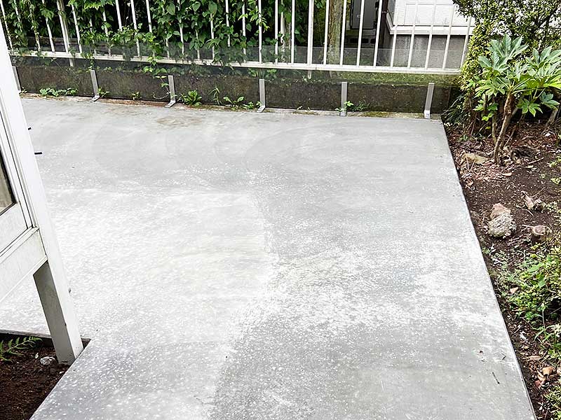 施工後の土間コンクリート