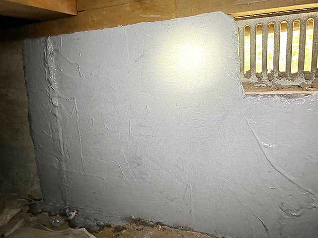 風窓付近の基礎のひび割れ