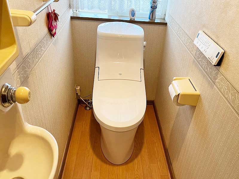 交換後のトイレ