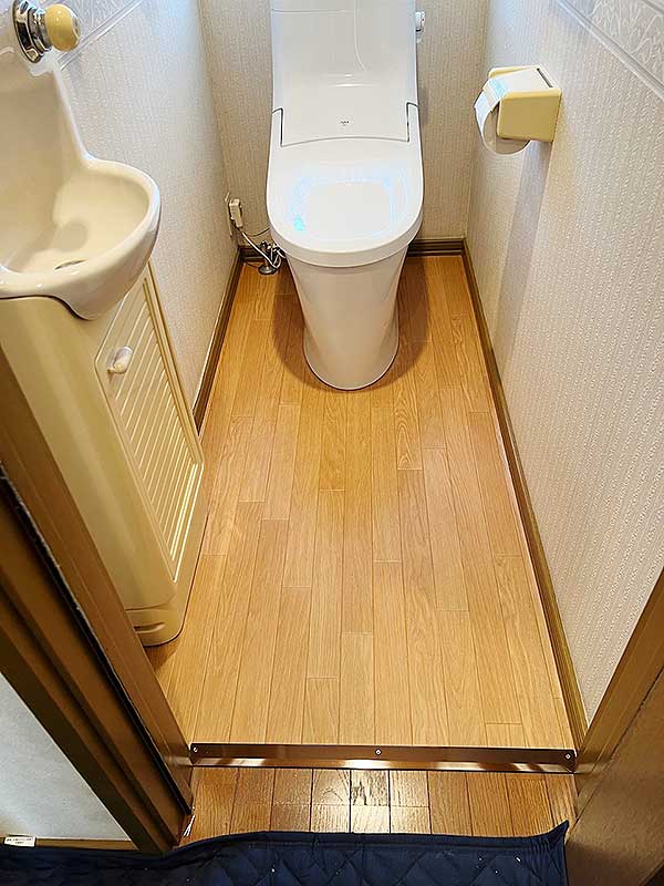 交換後のトイレ