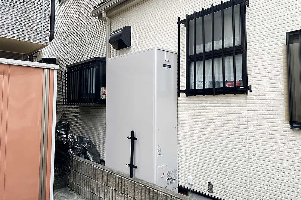 設置後のエコキュート