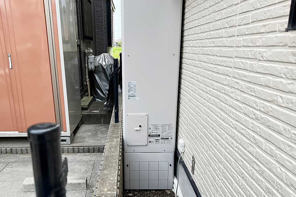 設置後のエコキュート