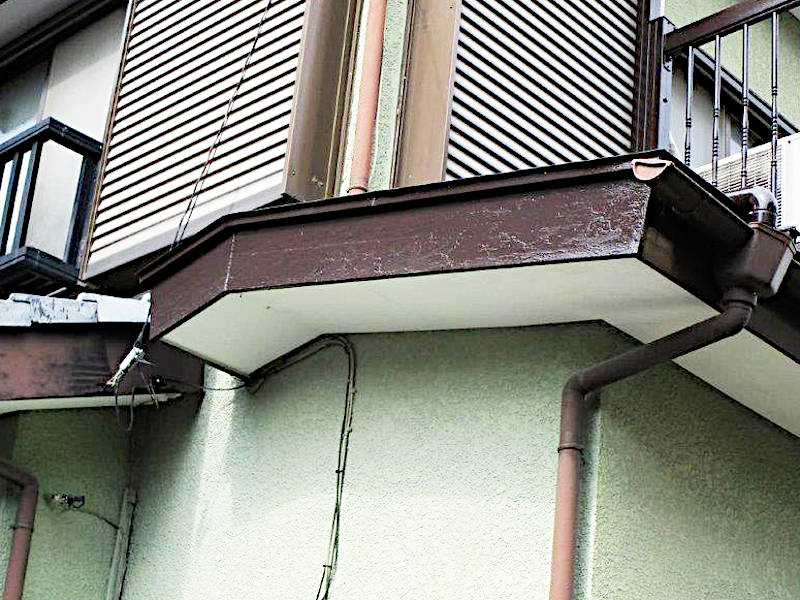 塗装後の破風