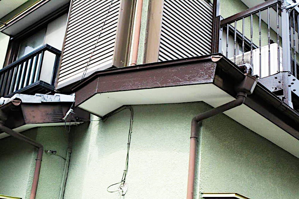 塗装後の破風