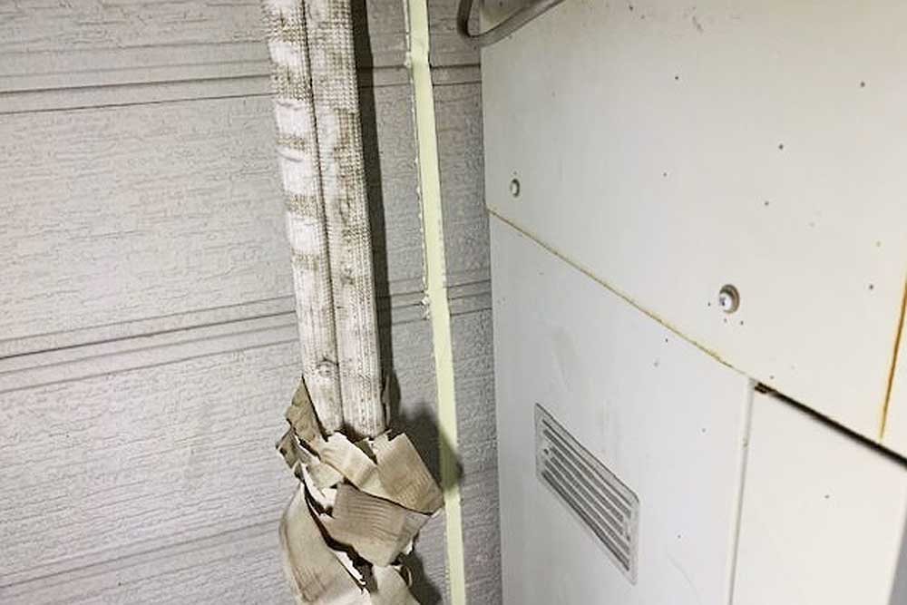 施工後の外壁目地