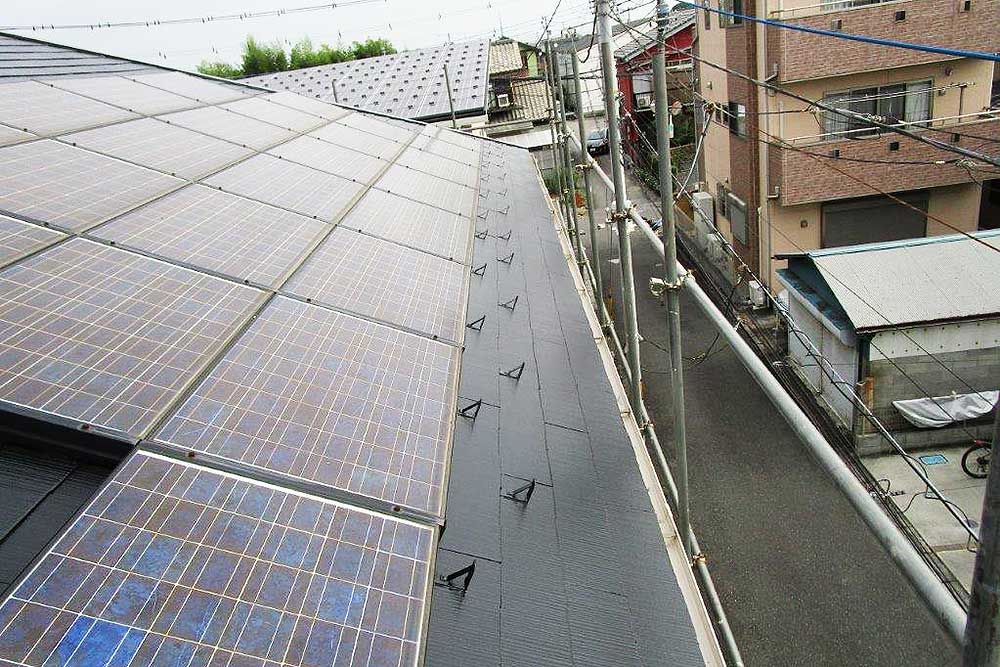 塗装後の屋根