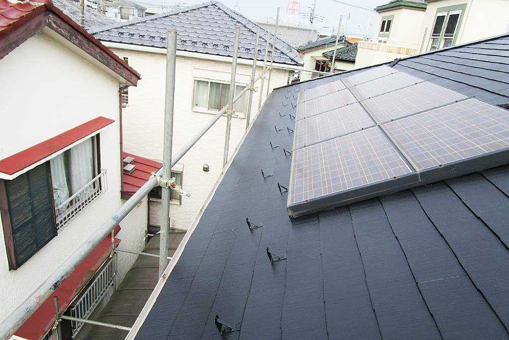 塗装後の屋根
