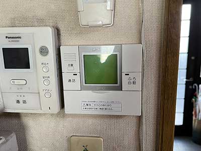 交換前のキッチンリモコン