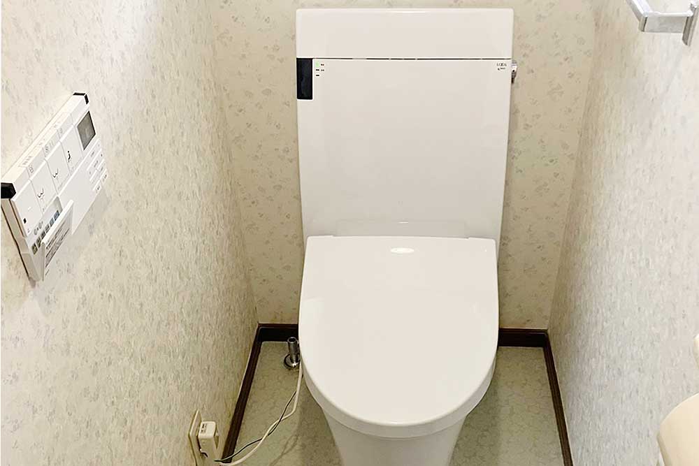 交換後のトイレ