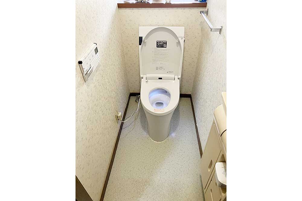 交換後のトイレ