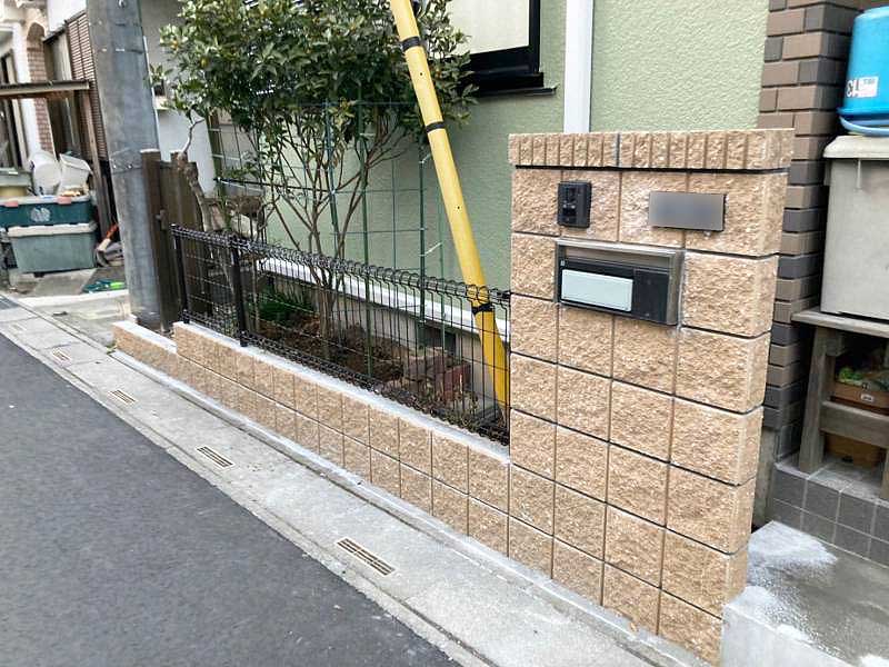 施工後のブロック塀・フェンス