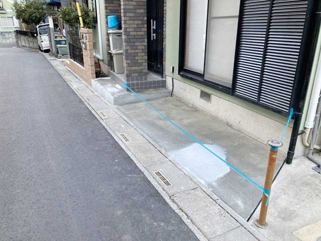 土間コンクリート打設