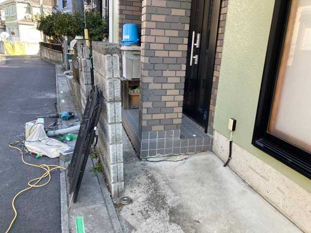 門扉の取り外し