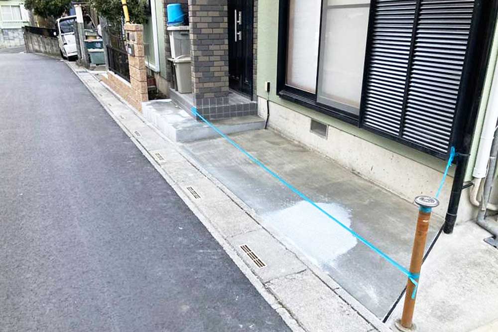 施工後の土間コンクリート