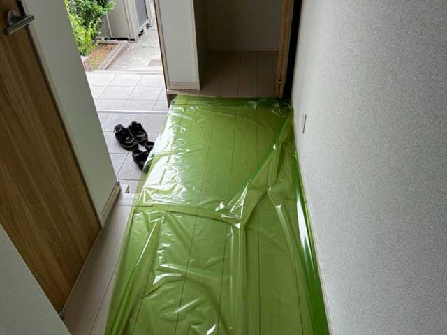 室内の養生