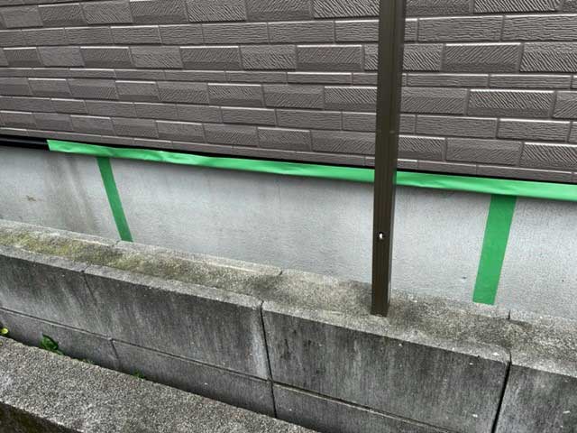 基礎周辺の養生