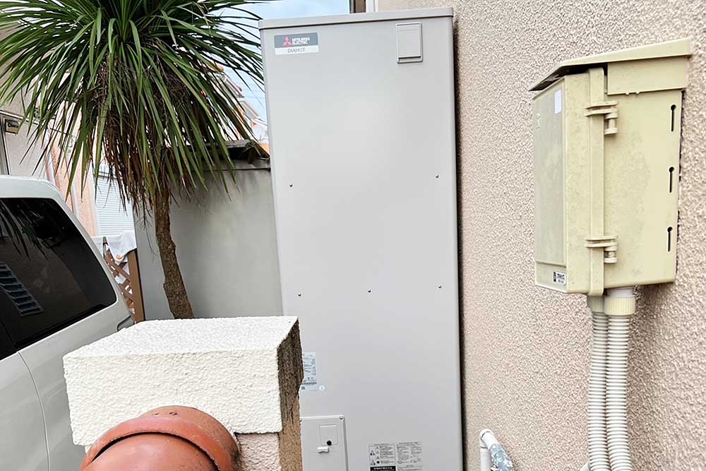 設置後のエコキュート