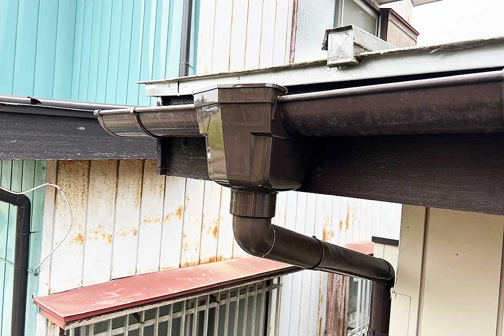 交換後の雨樋集水器