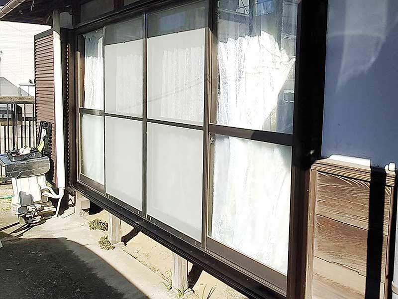 施工後の戸袋・雨戸