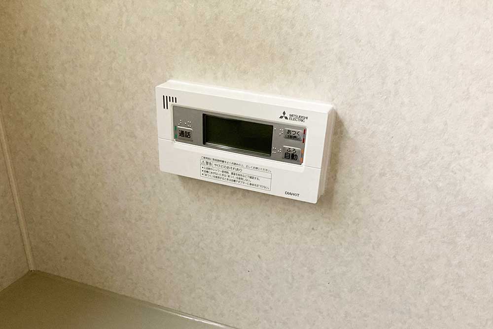 設置後の浴室リモコン