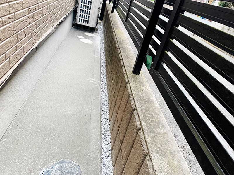 施工後の土間コンクリート