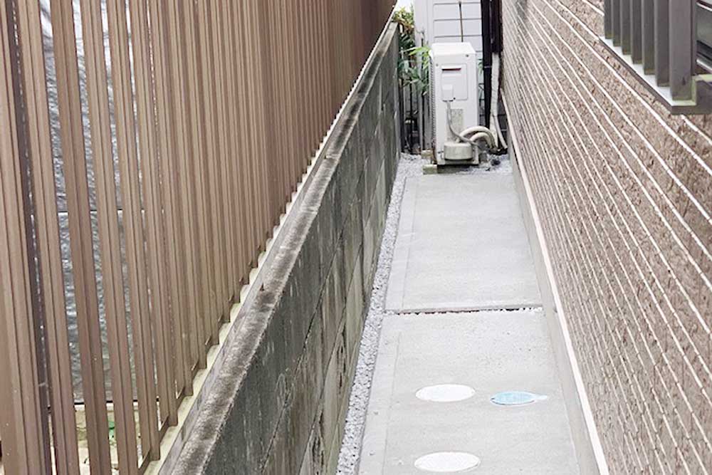 設置後の土間コンクリート