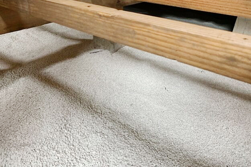 施工後の床下