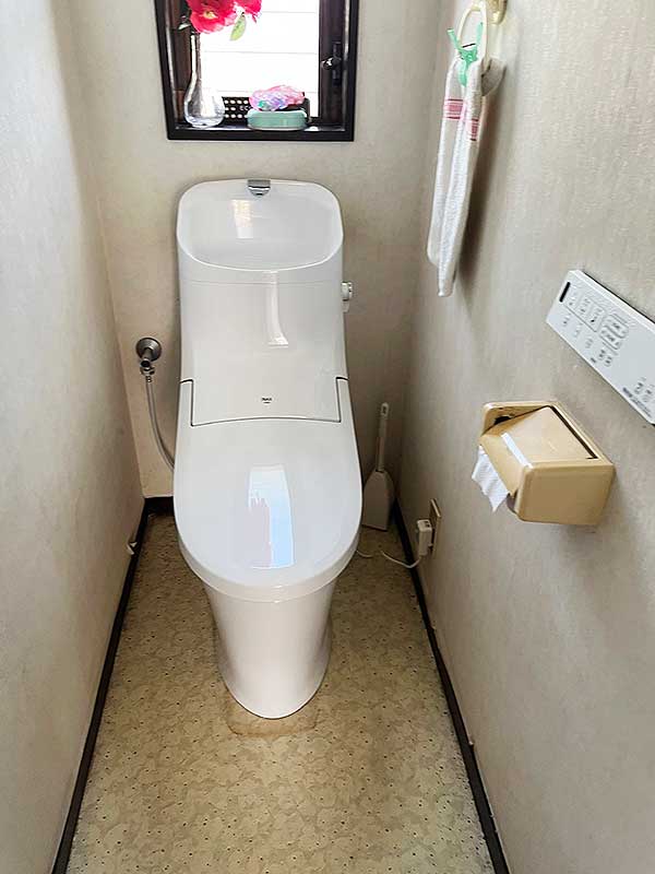 交換後のトイレ